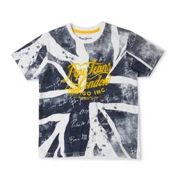 Pepe Jeans Boys White Printed Applique T-shirt-image-6