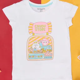 Pantaloons Junior Girls Graphic Printed Cotton T-Shirt-picture-33