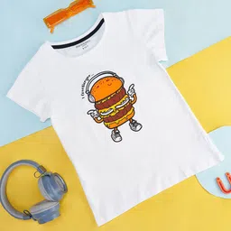 Pantaloons Junior Girls Graphic Printed Cotton Casual T-shirt-picture-24