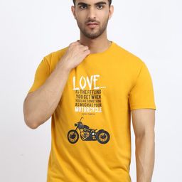 HOUSE OF VEDAS Typography Printed Short Sleeves T-shirt-picture-0