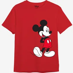 Minicult Kids Mickey Mouse Printed Cotton T-shirt-picture-17