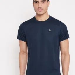 ATHLISIS Men Navy Blue Indigo Solid Rapid Dry Running T-shirt-picture-39