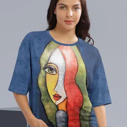 HELLCAT Women Graphic Printed Round Neck Cotton Oversized T-Shirt-picture-20