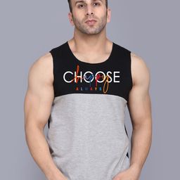 SLOWLORIS Round Neck Colourblocked Cotton T-shirt-picture-35