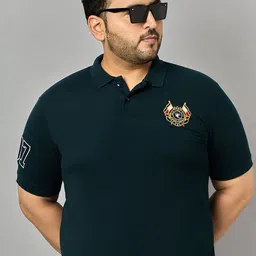Zigo Men Solid Embroidered Plus Size Polo T-shirt-picture-35