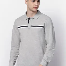 Kalt Polo Collar Long Sleeves Cotton T-shirt-picture-10
