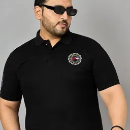 Zigo Men Solid Embroidered Plus Size Polo T-shirt-picture-44