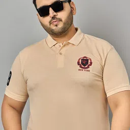 Zigo Men Solid Embroidered Plus Size Polo T-shirt-picture-26