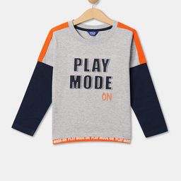 R&B Boys Typography Printed Doctor Sleeves Cotton T-shirt-picture-13