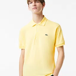 Lacoste Men Applique Polo Collar  Pure Cotton T-shirt-picture-50