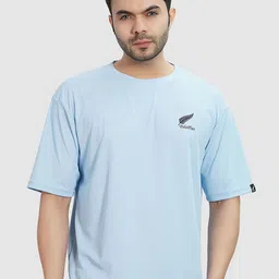 Polo Plus Men Coolmax Embroidered Solid Oversized Drop Shoulder T-shirt-picture-35