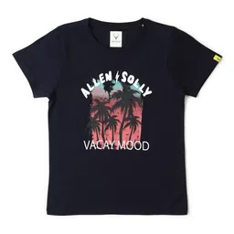 Allen Solly Junior Boys Floral Printed Tropical Applique T-shirt-picture-19