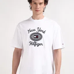 Tommy Hilfiger Men Typography Printed Round Neck T-shirt-picture-41