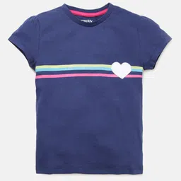 mackly Girls Striped Puff Sleeves Pure Cotton T-shirt-picture-24