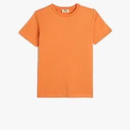 Koton Boys Round Neck Pure Cotton T-shirt-picture-10
