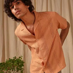 4 triple o five o by mufti Mufti Loose Fit Cotton Casual Shirt image 1