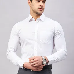LOUIS STITCH Comfort Floral Printed Cotton Formal Shirt-image-83