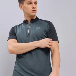 Technosport High Neck Antimicrobial Slim Fit T-shirt-picture-56