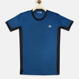 CHIMPRALA Girls Blue Solid Running T-shirt-picture-26