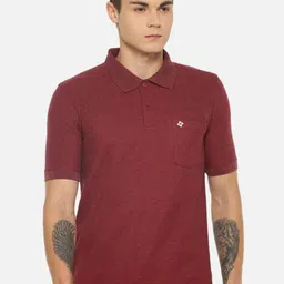 Dollar Men Maroon Polo Collar T-shirt-picture-20