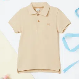 max Boys Solid Polo Collar Cotton T-shirt-picture-19