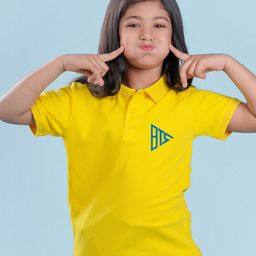 NUSYL Girls BTS Printed Polo Collar Regular Fit T-shirt-picture-39