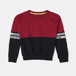 Jockey Girls Uper Combed Cotton Printed Sweatshirt With Drop Shoulder Styling - AG66-image-24