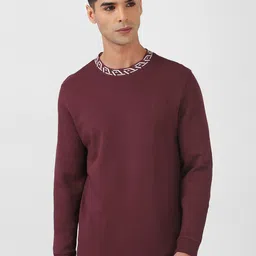 V Dot Crew Neck Pullover Sweatshirt-image-39