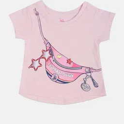 U.S. Polo Assn. Kids Girls Graphic Printed Pure Cotton T-shirt-picture-26
