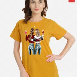 CHOZI Pack of 2 Graphic Printed Cotton T-shirt-picture-47