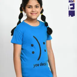 BAESD Girls Pack of 3 Typography Printed Cotton T-shirt-picture-54