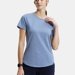 Jockey Cotton Stripe Fabric Relaxed Fit Round Neck T-Shirt-picture-23