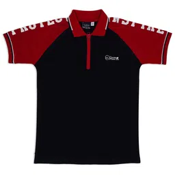 CAVIO Boys Colourblocked Raglan Sleeves Polo Collar Pure Cotton T-shirt-picture-33