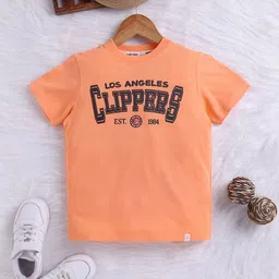 Happy Faces Boys Typography Printed Pure Cotton T-shirt-picture-31