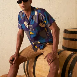 DENNISON Men Smart Block Printed Casual Shirt image 1