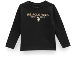 U.S. Polo Assn. Kids Boys Typography Printed Pure Cotton T-shirt-picture-24