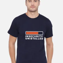 FFLIRTYGO Men Blue Printed Cotton T-shirt-image-0