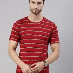 Joven Men Red Striped T-shirt-picture-18