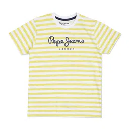 Pepe Jeans Boys Green Striped T-shirt-picture-37