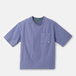 United Colors of Benetton Boys Round Neck Cotton Boxy T-shirt-picture-53