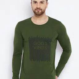 THE MILLION CLUB Typography Printed Cotton Casual T-shirt-picture-15