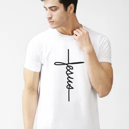 EPPE Men White Typography Printed T-shirt image 1