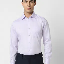 Van Heusen Self Design Textured Slim Fit Cotton Opaque Party Shirt-image-28