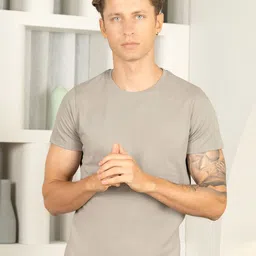 KOFFY Bio Washed Pure Cotton Round Neck T-Shirt-image-41