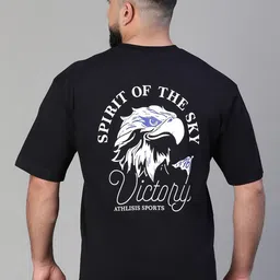 ATHLISIS Typography Printed Bio Finish Oversized Cotton T-shirt-picture-11