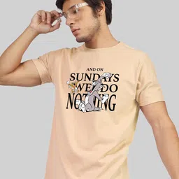 Greylongg Men Typography Printed Round Neck T-shirt-picture-28