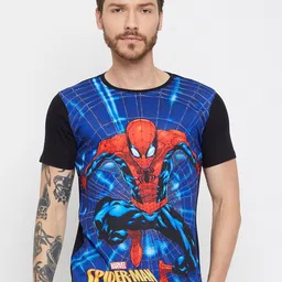 Wear Your Mind Spider Man Printed Round Neck T-shirt-picture-29