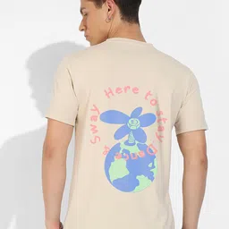 Campus Sutra Graphic Printed Cotton Casual T-shirt-picture-23
