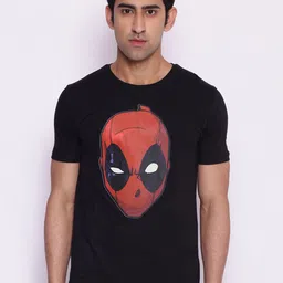 Marvel by Wear Your Mind Men BlackRed Deadpool Printed Pure Cotton T-shirt-picture-34