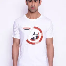 Marvel by Wear Your Mind Men White Red Avengers Printed Pure Cotton T-shirt-picture-16